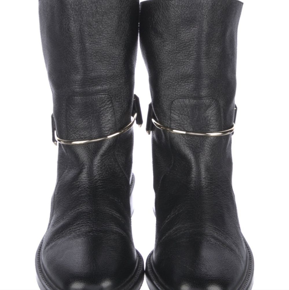 Balenciaga leather motor biker boots - Picture 3 of 4